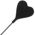 DARKNESS - Ridepisk med Fjær Sort 40 cm