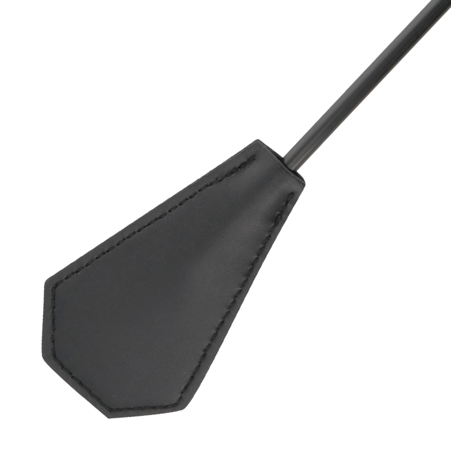 DARKNESS - Ridepisk med Fjær Sort 48 cm