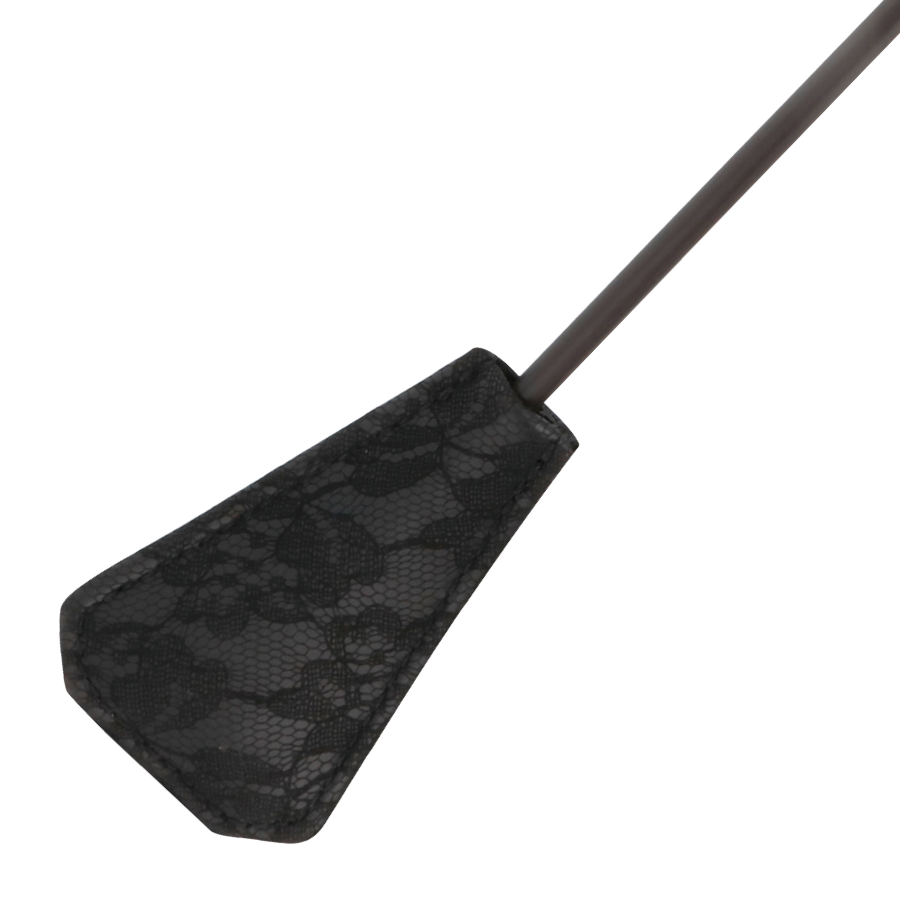 DARKNESS - Ridepisk med fjær Sort 56 cm