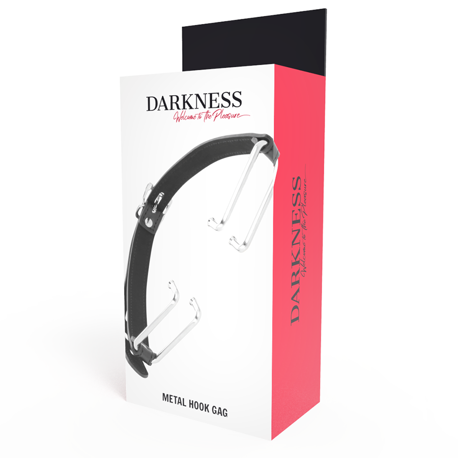 DARKNESS - Ball-gag med Sort Krok