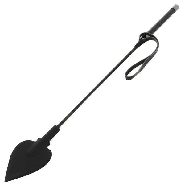 DARKNESS - Ridepisk i silikon Sort 60 cm