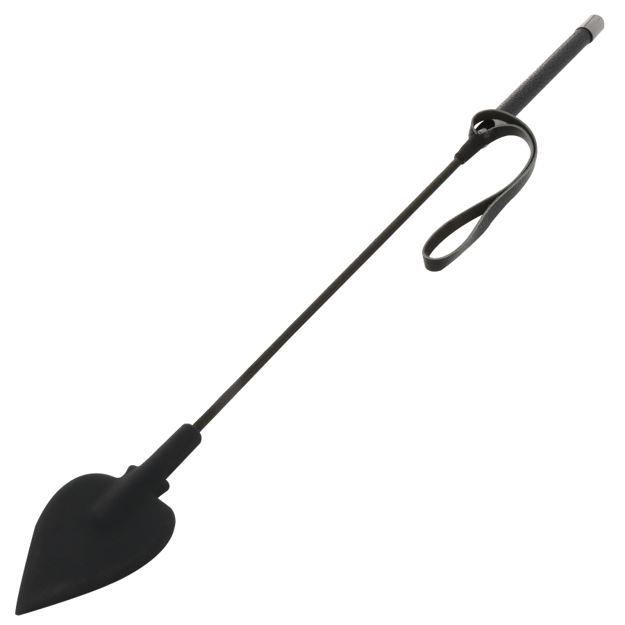 DARKNESS - Ridepisk i silikon Sort 60 cm