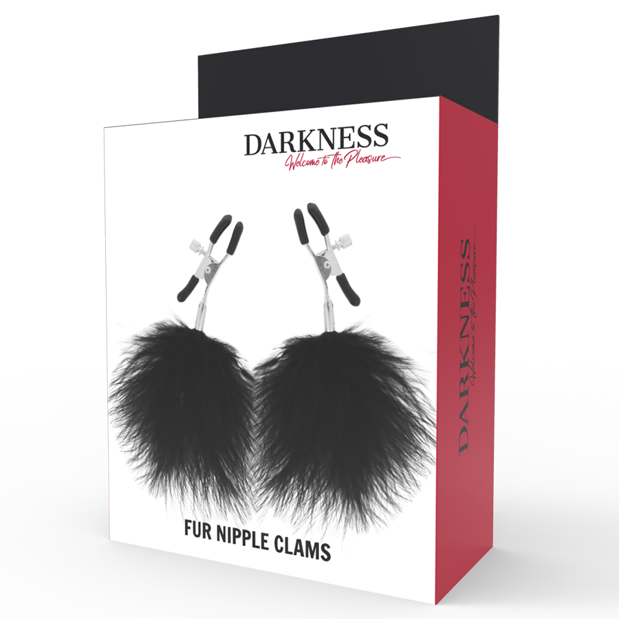 DARKNESS - Brystvorteklemmer med Pompom 2