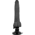 BASECOCK - Realistisk Vibrator med Fjernkontroll Sort 19 cm