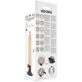 BASECOCK - Realistisk Vibrator med Fjernkontroll Hudfarge 20 cm (12 modi)