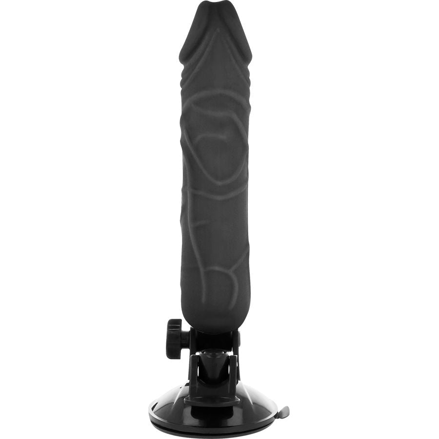 BASECOCK - Realistisk Vibrator med Fjernkontroll Sort 20 cm (12 modi)