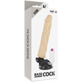 BASECOCK - Realistisk Vibrator med Fjernkontroll Hudfarge 21 cm