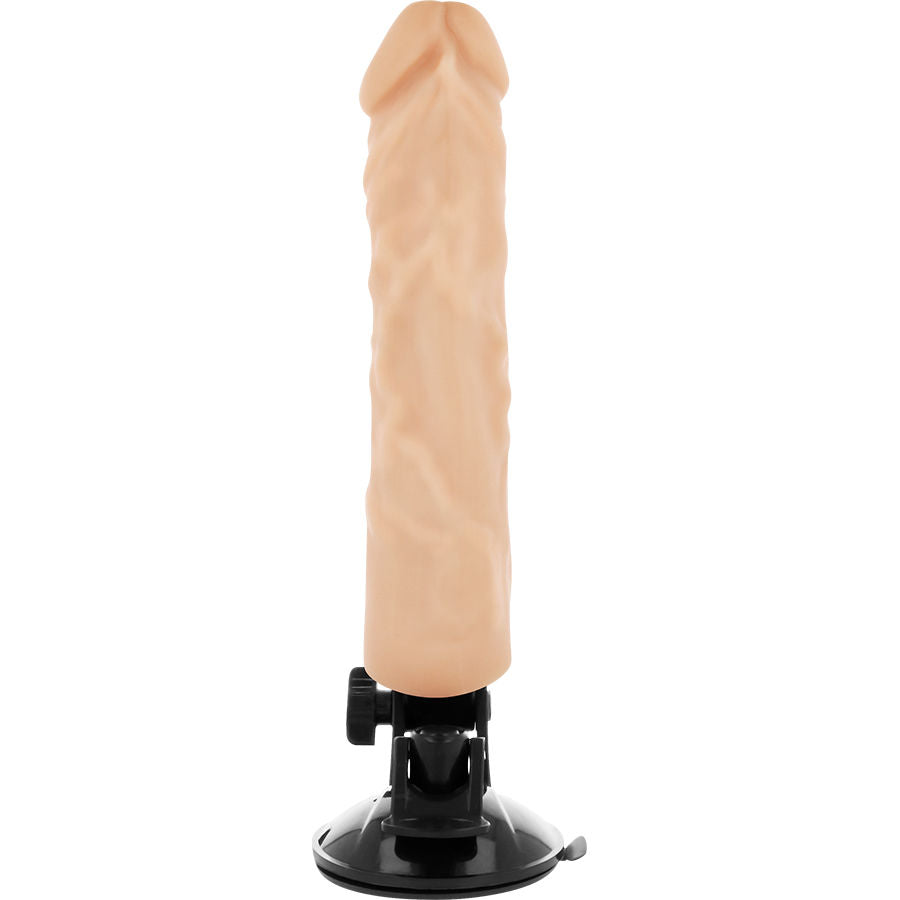 BASECOCK - Realistisk Vibrator med Fjernkontroll Hudfarge 21 cm