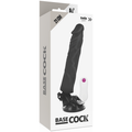 BASECOCK - Realistisk Vibrator med Fjernkontroll Sort 21 cm