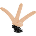 BASECOCK - Realistisk Bøyelig Vibrator med Fjernkontroll Hudfarge 18,5 cm