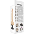 BASECOCK - Realistisk Bøyelig Vibrator med Fjernkontroll Hudfarge 20 cm