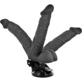 BASECOCK - Realistisk Bøyelig Vibrator med Fjernkontroll Sort 20 cm