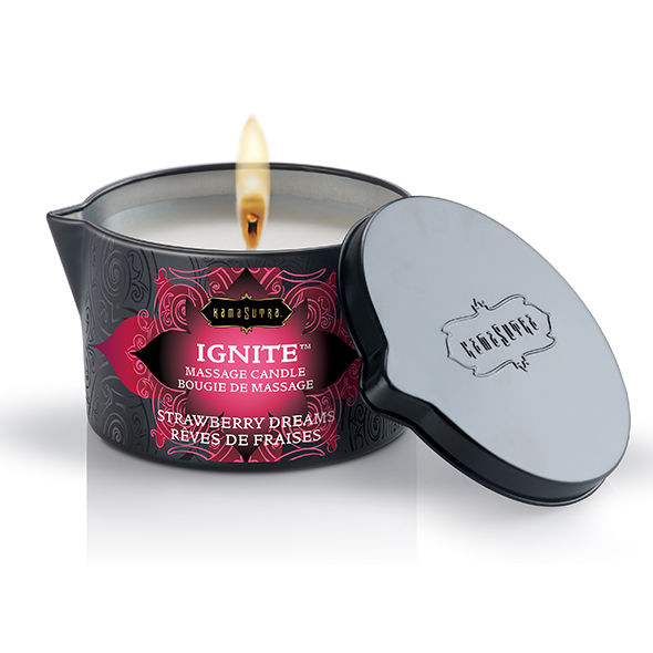 KAMASUTRA - Strawberry Dreams Massasjelys 170 g