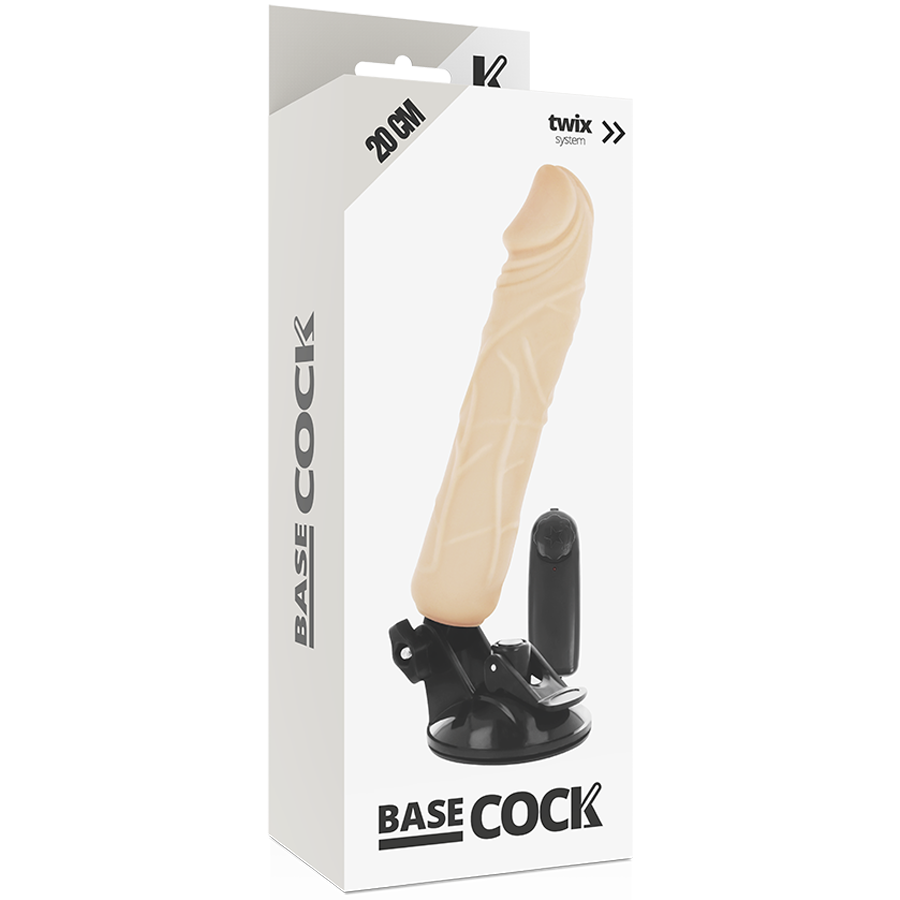 BASECOCK - Vibrator Hudfarge 20 cm