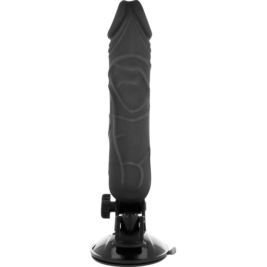 BASECOCK - Realistisk Vibrator med Fjernkontroll Sort 20 cm