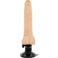 BASECOCK - Realistisk vibrerende dildo med pung og fjernkontroll Hud 20 cm