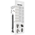 BASECOCK - Realistisk vibrator med fjernkontroll Sort 21 cm