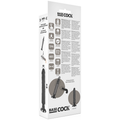 BASECOCK - Realistisk vibrator 2-i-1 Sort 20 cm -O- 4 cm