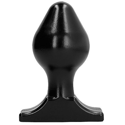 ALL BLACK - Analplugg Sort 16 x 8 cm