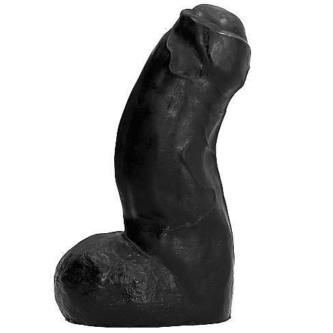 ALL BLACK - Dildo Sort 17 cm