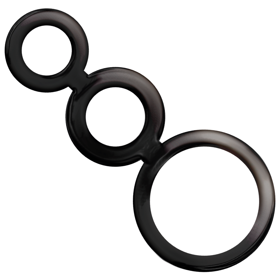 ADDICTED TOYS - Penisringsett Røykfarget