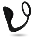 ADDICTED TOYS - Analplugg med penisring Sort