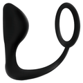 ADDICTED TOYS - Analplugg med penisring Sort