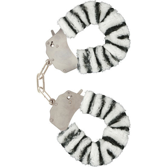 TOYJOY - Furry Fun Cuffs Håndjern med pels Zebra