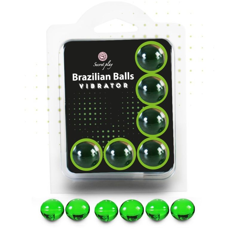 SECRETPLAY - Sett med 6 brasilianske vibrerende kuler