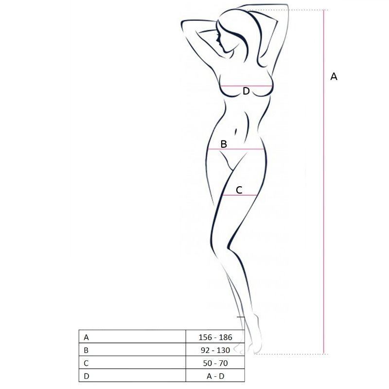 PASSION - Bodystocking Hvit One Size