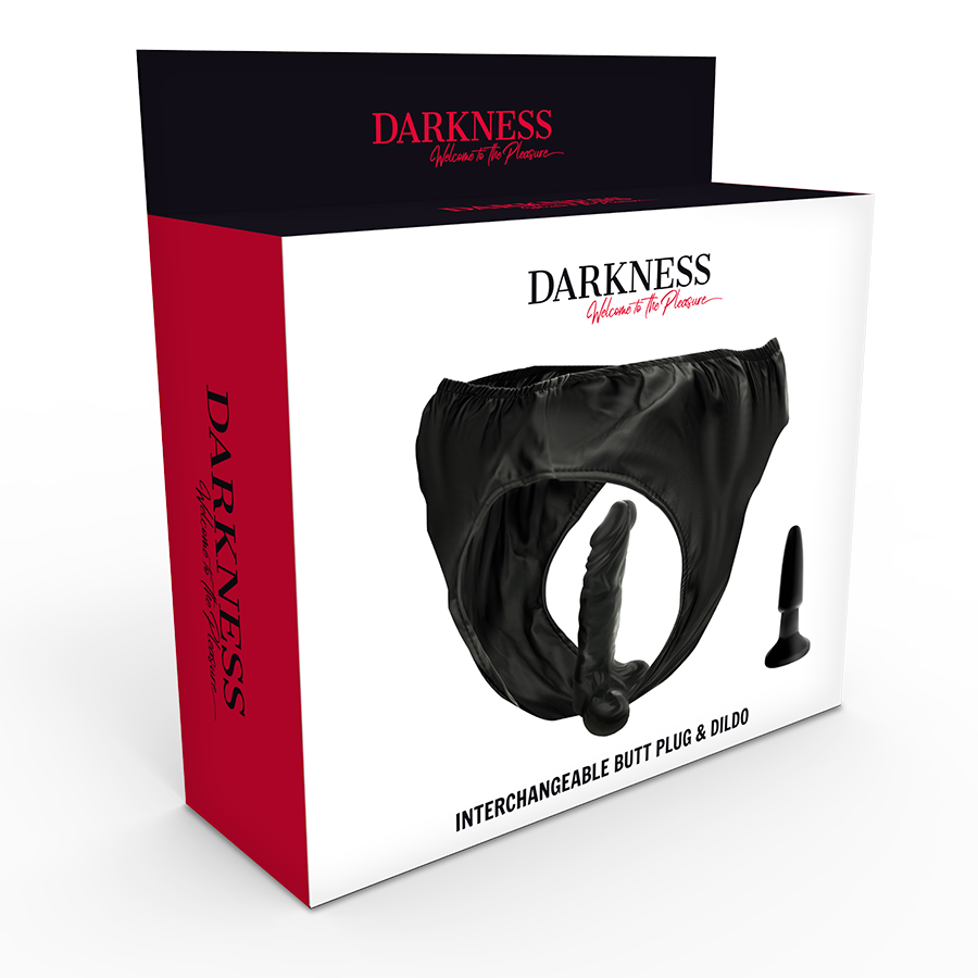 DARKNESS - Truse Analplugg Strap-on-sett