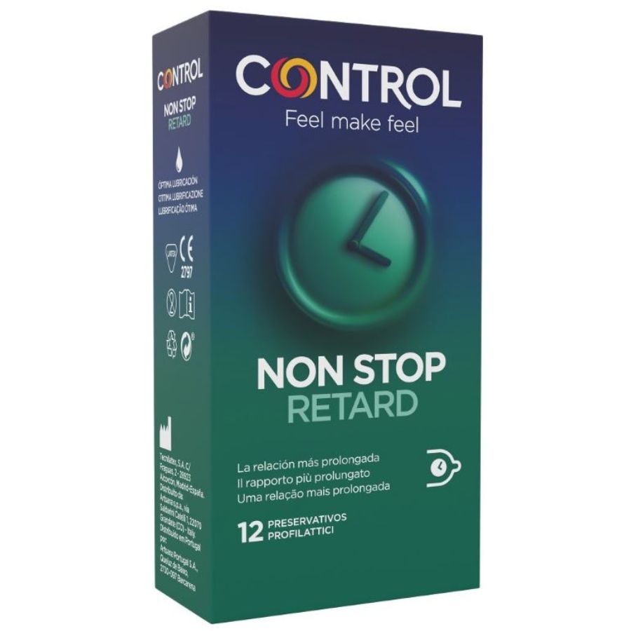 CONTROL - Non Stop Forsinkende Kondomer 12 stk