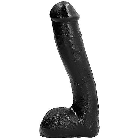 ALL BLACK - Realistisk dildo Sort 23 cm