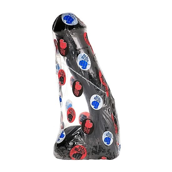 ALL BLACK - Realistisk dildo Sort 23 cm