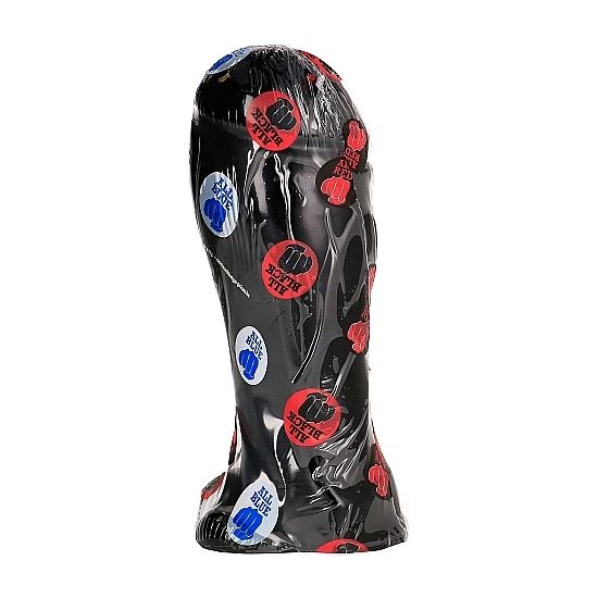 ALL BLACK - Dildo med pung Sort 22 cm