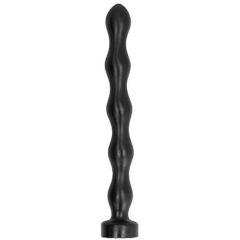 ALL BLACK - Anal Wand med kuler 42 cm
