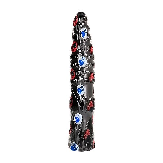 ALL BLACK - Dildo Sort 33 cm