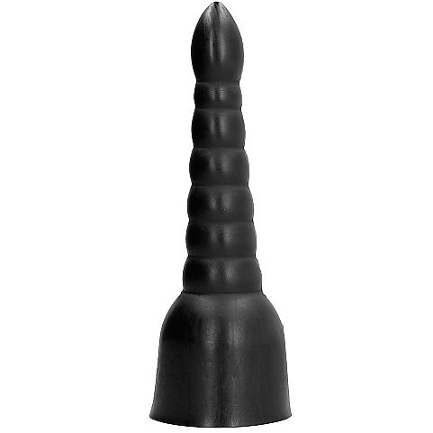 ALL BLACK - Dildo Sort 34 cm