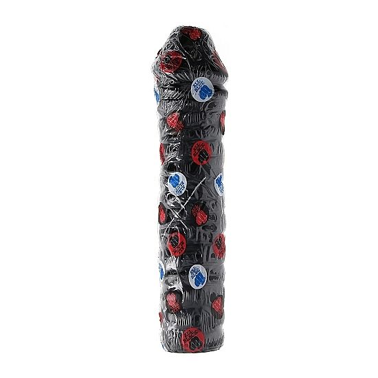 ALL BLACK - Dildo Sort 38 cm