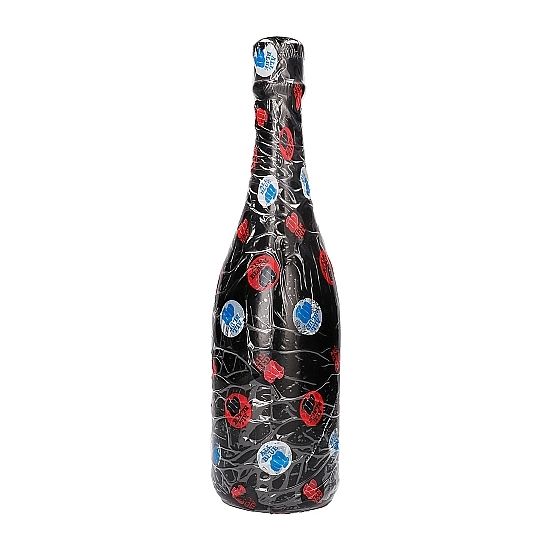 ALL BLACK - Champagneflaske Analplugg Sort 39,5 cm