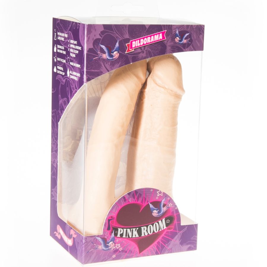 PINK ROOM - Arthus Realistisk dobbel dildo Hud 17/15,5 cm