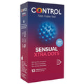 CONTROL - Xtra Dots Kondomer med Riller & Knopper 12 stk