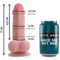 ROCKARMY - Panzer Dual Density Realistisk Dildo 17 cm