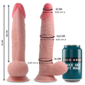 ROCKARMY - Sherman Dual Density Realistisk Dildo 24 cm