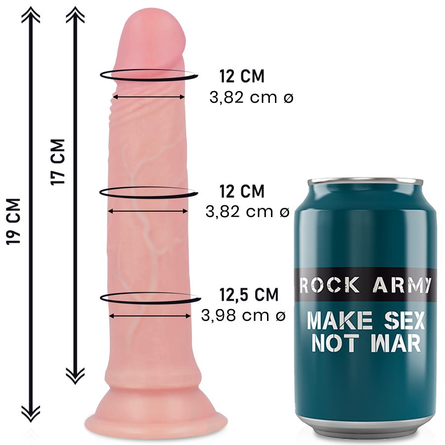 ROCKARMY - Avenger Liquid Silicone Premium Realistisk Dildo 19 cm