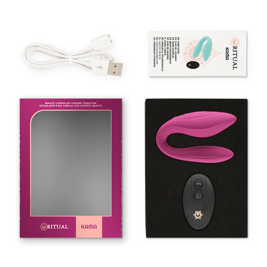RITHUAL - Kama Parvibrator med fjernkontroll Orkidé