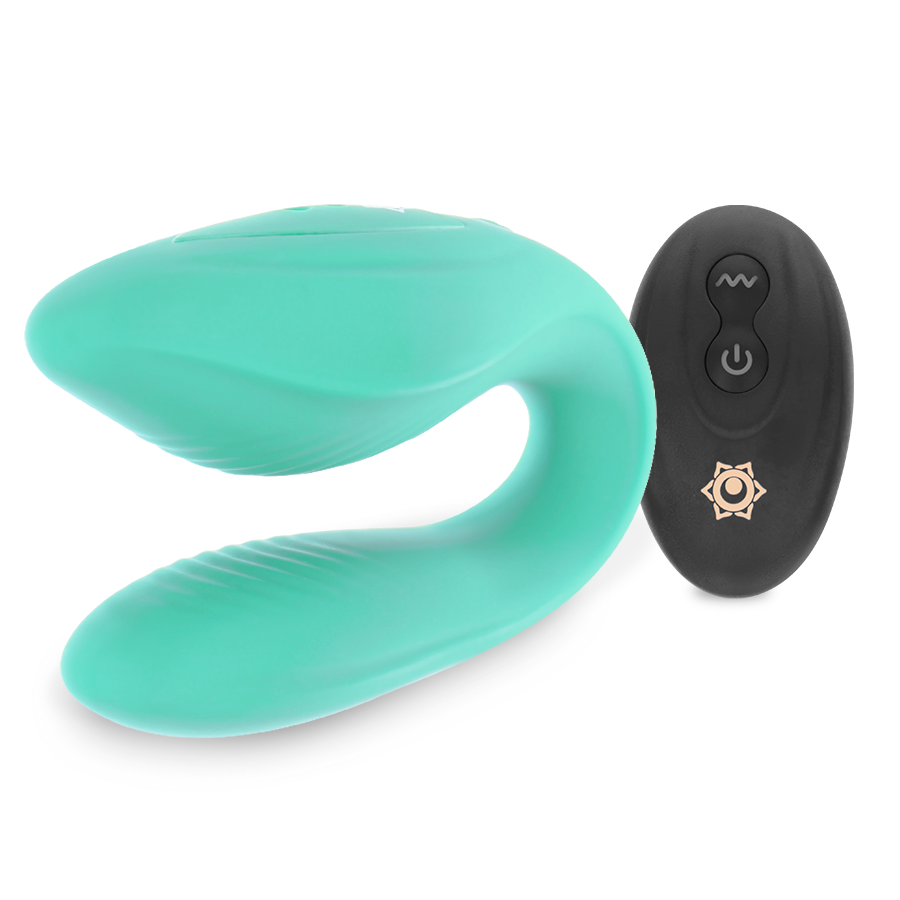RITHUAL - Kama Parvibrator med fjernkontroll Aqua