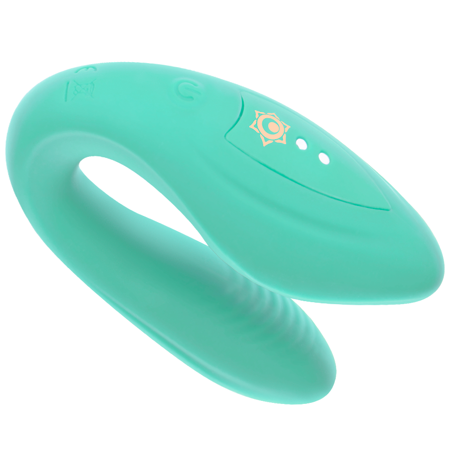RITHUAL - Kama Parvibrator med fjernkontroll Aqua