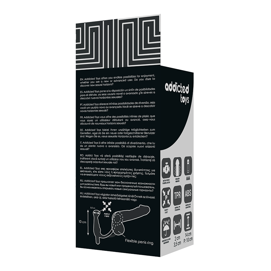 ADDICTED TOYS - Prostatavibrator Sort 10 cm