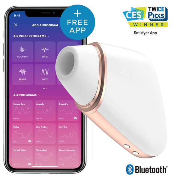 SATISFYER - Love Triangle Lufttrykksstimulator og vibrator
